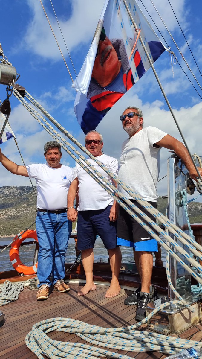 Guldenirmak's tweet photo. Second day of the #Bodrumcup2023, still waiting for wind! #bluecruise #woodenboat https://t.co/NUvqHeuWCB