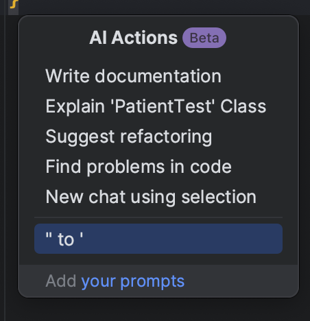 chatii's tweet image. シングルクォート派ぼく、Option+Returnの"Replace Quotes"で変換してたんだけど、たくさん変換しないといけないとき用に定義した #phpstorm