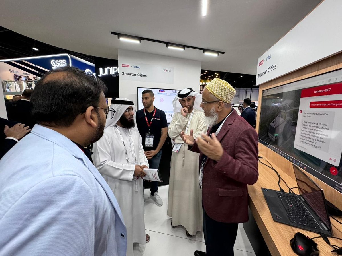 The team is on a strong start, #Mustafa.ai sharing the brilliance of the Ai Architecture that Lenovo can help create and #HeyMaykhel explaining and showing in depth the power of data.

#GITEX2023
#GITEXGlobal
#GITEXDubai
#TechForGood
#FutureTech
#AI
#IoT
#5G
#Blockchain