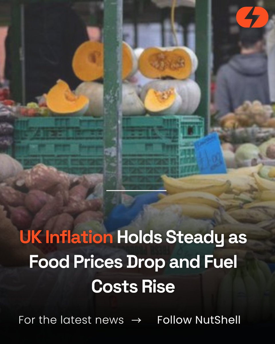 #UKInflation Holds Steady as #FoodPrices Drop and Fuel Costs Rise

bbc.com/news/business-…

#Uknews #scotlandnews #englandnews #FuelPrices #UKEconomy #CostOfLiving #PetrolPrice #FinancialStrain #EconomicNews #GlobalOilPrices #PriceFluctuations #RegionalConflicts #ongoingoilprice