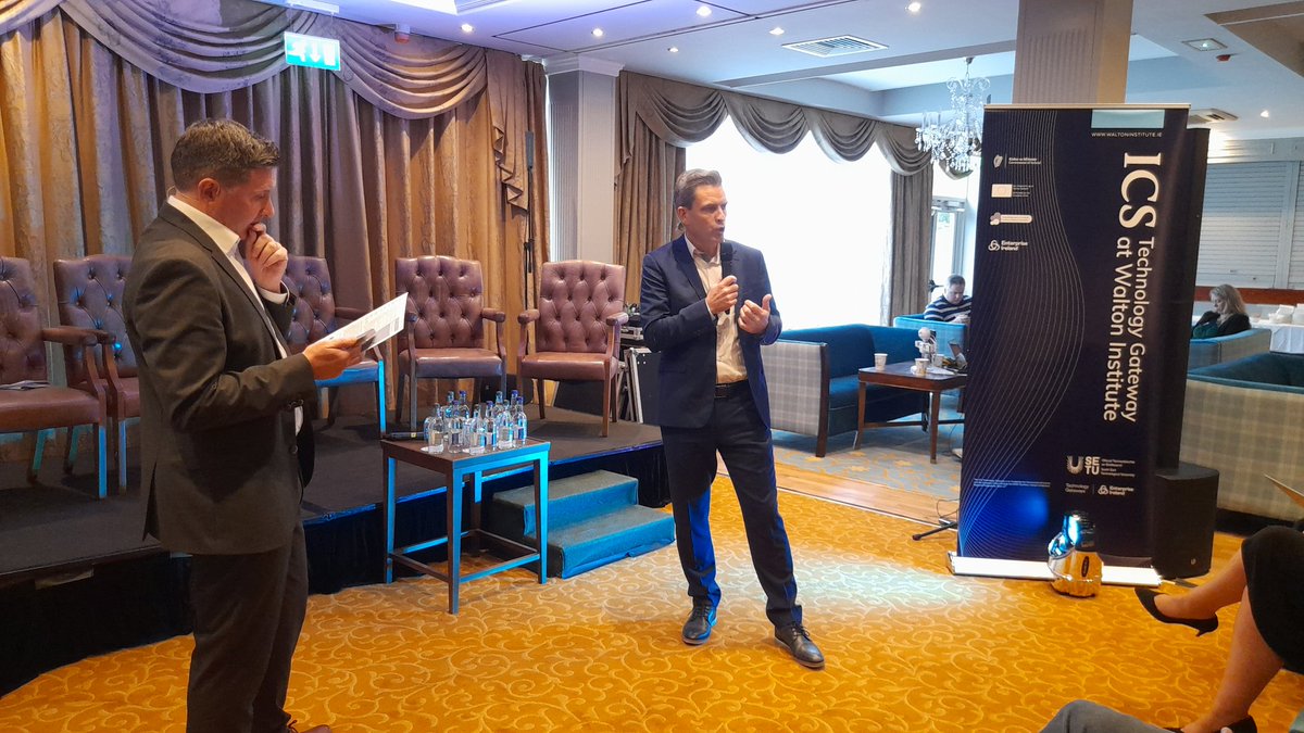 ICS Technology Gateway Manager Liam Fitzgerald <a href="/WaltonInst/">Walton Institute</a> closes #TheDiscoverAIEvent by talking about how the ICS Technology Gateway can support businesses at any stage of their AI journey. See here for more info: waltoninstitute.ie/industry/techn…. <a href="/EITechGateway/">Enterprise Ireland Technology Gateways</a> #EUinmyregion