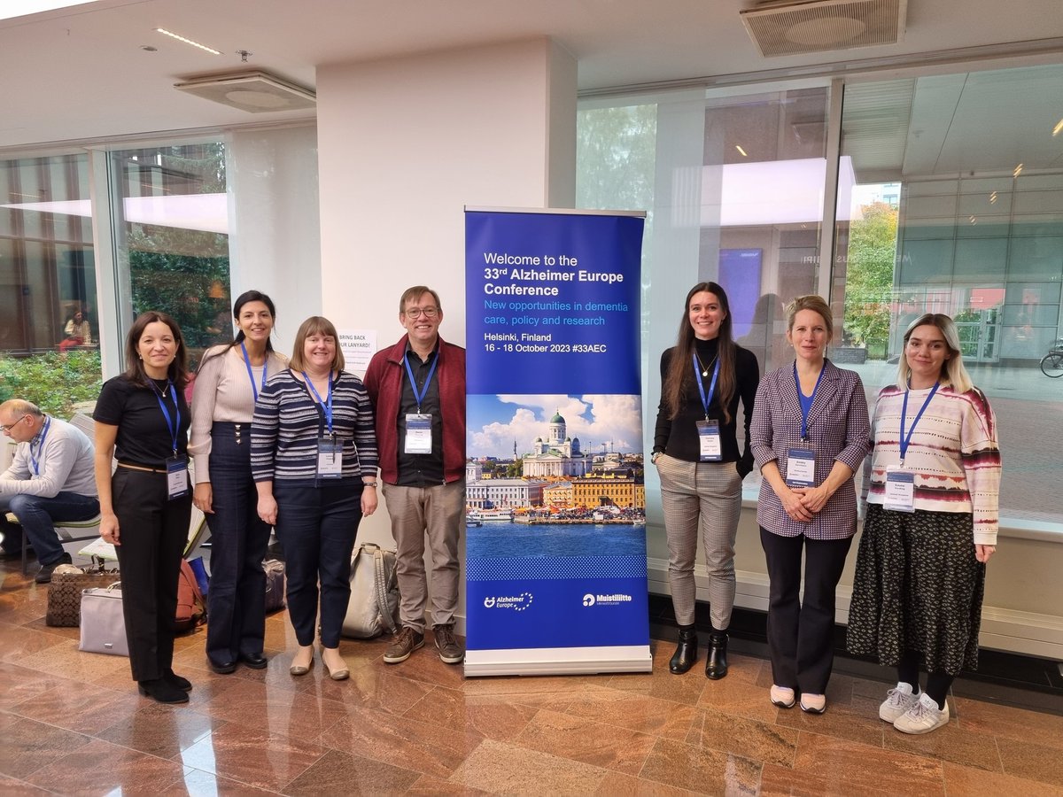 First in-person meeting of our @InterdemEurope Taskforce on Inequalities in #Dementia at #33AEC! (Well, grabbing few remaining ones before conference end for a photo 📸) 🇪🇺🇩🇪🇬🇧🇮🇹🇵🇱🇱🇺🇮🇪🇳🇱🇧🇪 Great network to try and find solutions to dementia inequalities across Europe together