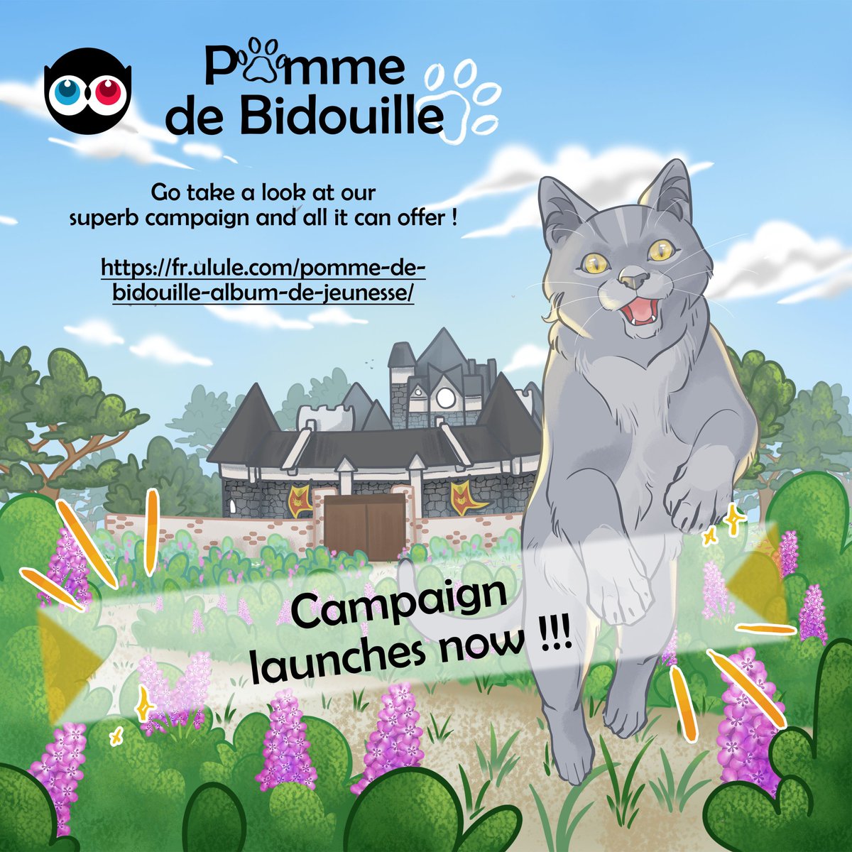 Momiji95's tweet photo. The children book that I illustrated is finally available for preorder !
It's in french (sorry), but if you are curious, it's this way ! --> 
https://t.co/ZyVmneMTGm

#ulule #campagneulule #pommedebidouille #chat #cat #albumjeunesse #livreenfant #animalartist #momiji95 https://t.co/yPMKAtRHS5