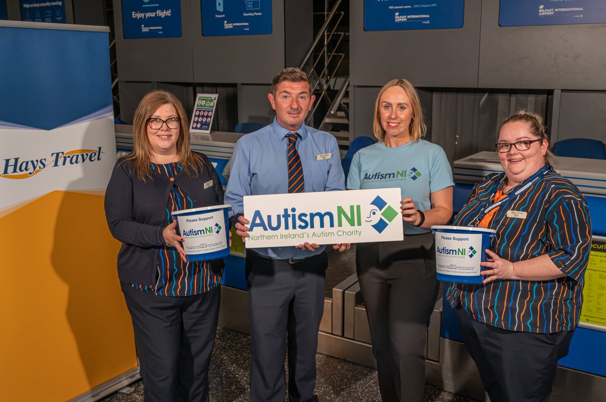 AutismNIPAPA's tweet photo. NEW CHARITY PARTNERSHIP๐โ๏ธ
We're delighted that @HaysTravel has named Autism NI as #charitypartner for its 25 branches in NI, in a pledge to raise ยฃ20K to help autistic people and their families.
https://t.co/smbS9J8qmG
#inclusivesociety #fundraising #autismaccessibility https://t.co/qILlKdQQuw