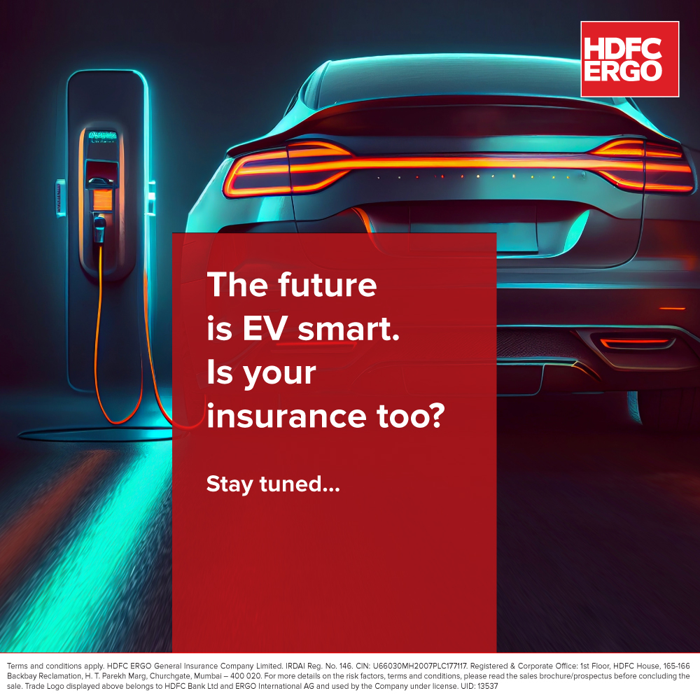 HDFCERGOGIC's tweet image. Gear up to make smart choices for your EV.  ️🚗🛡️

Stay charged for the big reveal!⚡

#HDFCERGO #SmartEV  #StayTuned
