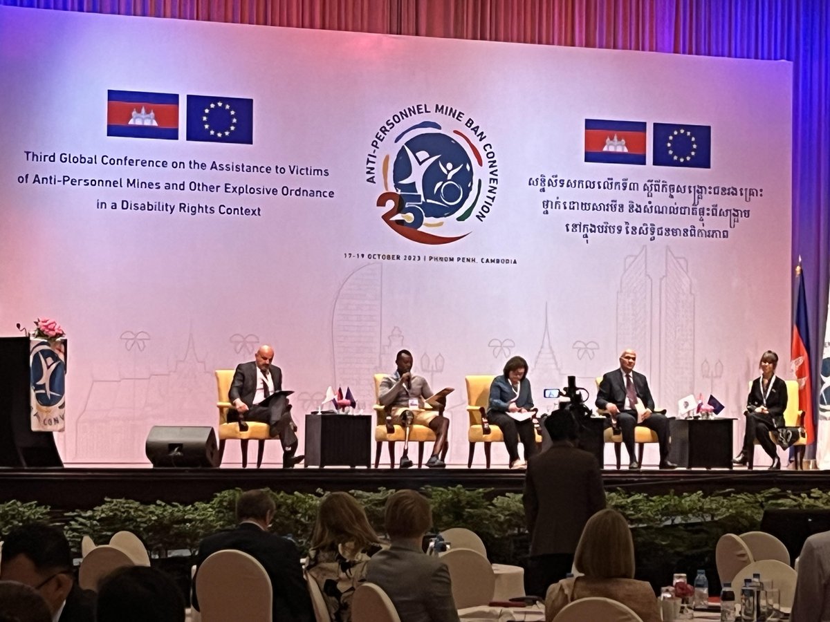 ITF is looking forward to participate at the @MineBanTreaty conference on the Assistance to #MineVictims, taking place in Phnom Penh, Cambodia 🇰🇭.