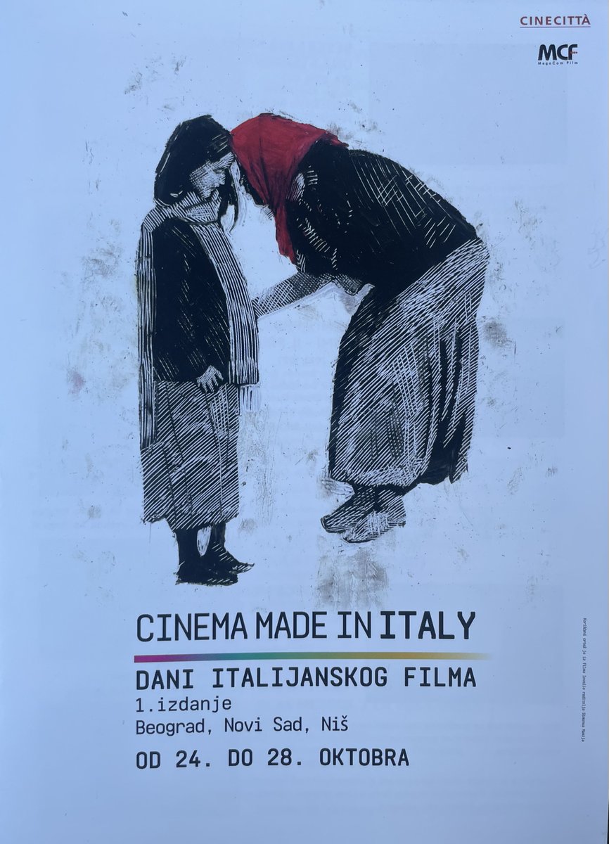 gori_luca's tweet photo. Danas predstavljanje "Cinema Made in Italy", filmske smotre koju @Cinecitta organizuje u saradnji sa @IICBelgrado i #MTSDvorana, koja doprinosi promociji italijanskog jezika donoseći najbolja među najnovijim filmskim ostvarenjima naše zemlje u Srbiju. https://t.co/OD7DUm4mJY