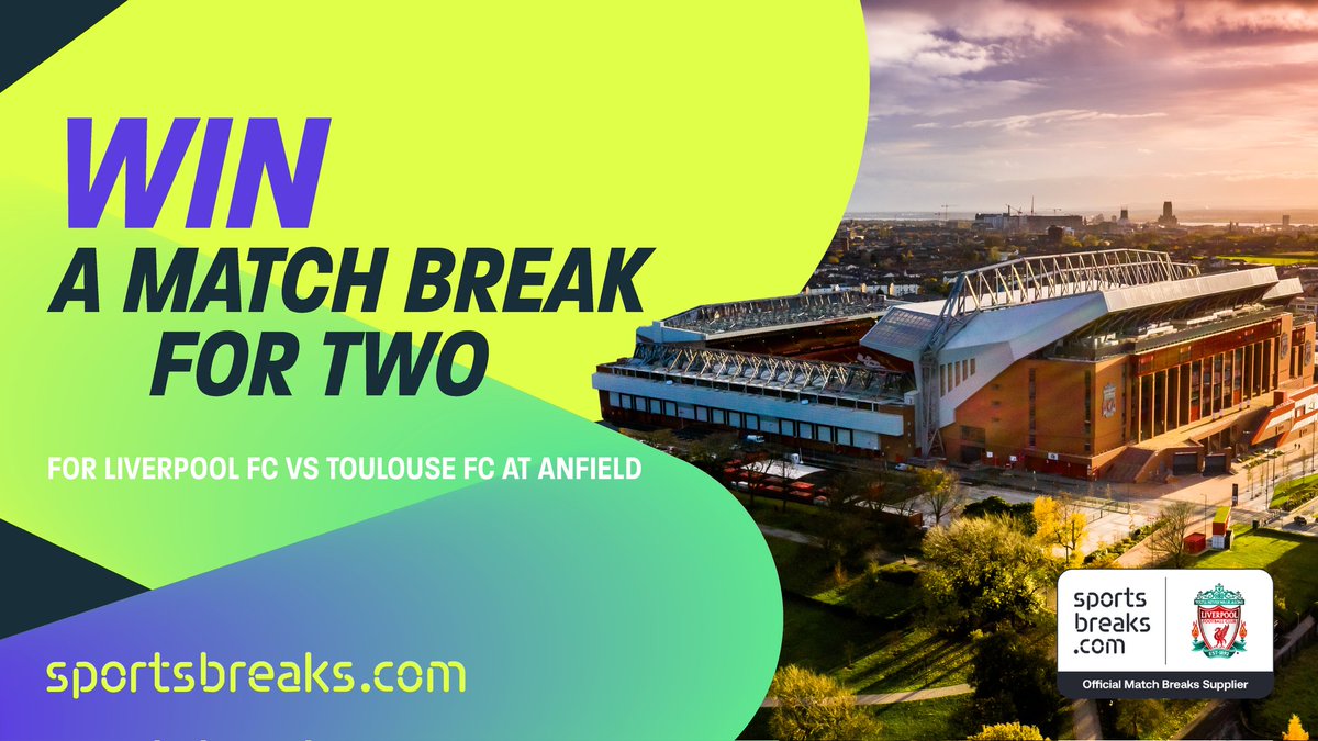 🚨 MASSIVE GIVEAWAY 🚨

Thanks to <a href="/sportsbreakscom/">🎟️✈️🛏️</a> , we have a matchday package (two tickets plus hotel) for the game vs Toulouse at Anfield.

Requirements:
- RT
- Follow <a href="/sportsbreakscom/">🎟️✈️🛏️</a> &amp; <a href="/AnythingLFC_/">Anything Liverpool</a> 
- Tell us who you would bring to the game.

Winner announced on Mon 23rd 🍀