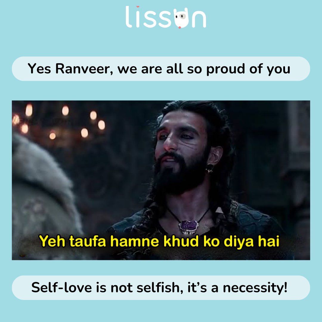 Self-care isn't selfish; it's self-preservation. Prioritise yourself, because a healthy 'you' is the best 'you.' 💕🌿 #SelfCare #MentalHealthMatters #mentalhealth #RanveerSingh #Lissun