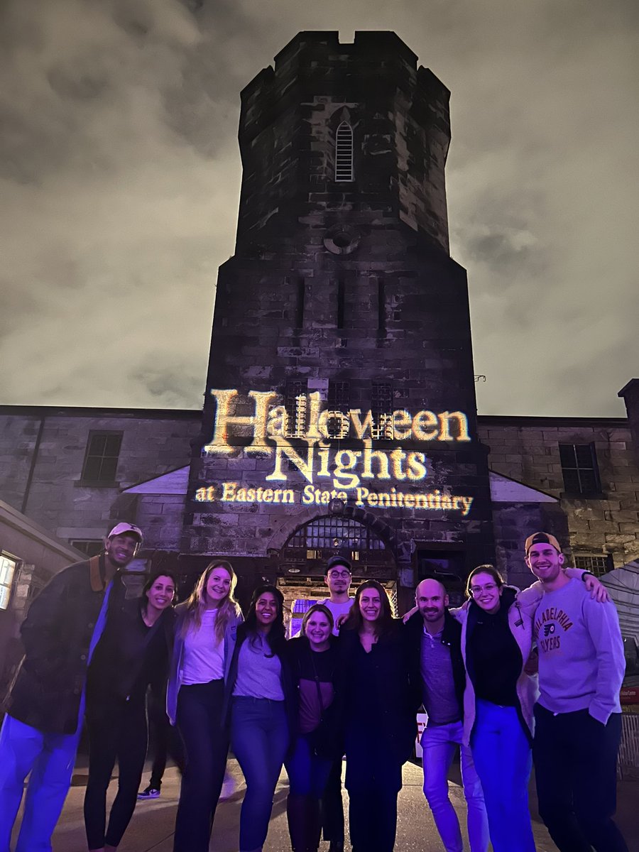 Fellows enjoying a night out at <a href="/easternstate/">Eastern State Penitentiary</a> #boo