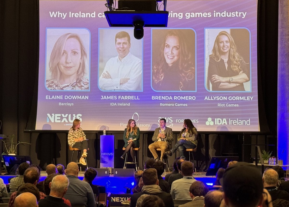 NexusDublin's tweet image. Why Ireland Can Develop A Thriving Games Industry 🟰 

🤝 a strongly networked gaming community

💯 a healthy and supportive macro-economic environment brought by government 

🤲 supports from state bodies @IDAIRELAND 

Great insights from the expert panel🤝
