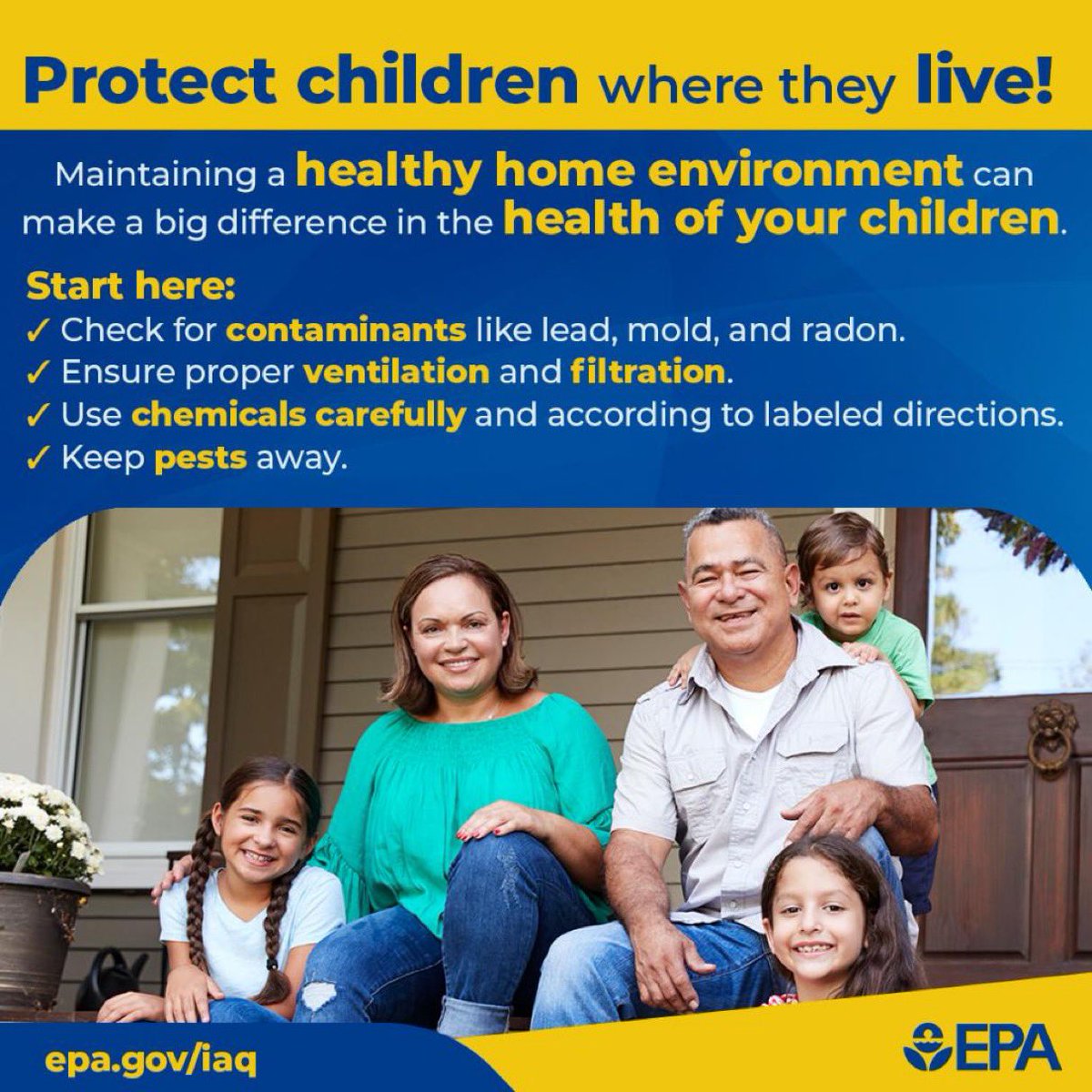 Looking for ways to inform others about National Lead Poisoning Prevention Week from October 22–28, 2023? #CDCgov, #HUDgov and #EPA have developed an information kit, social media messaging, and other resources: bit.ly/3PIRLIN
#NLPPW2023  
#LeadFreeKids