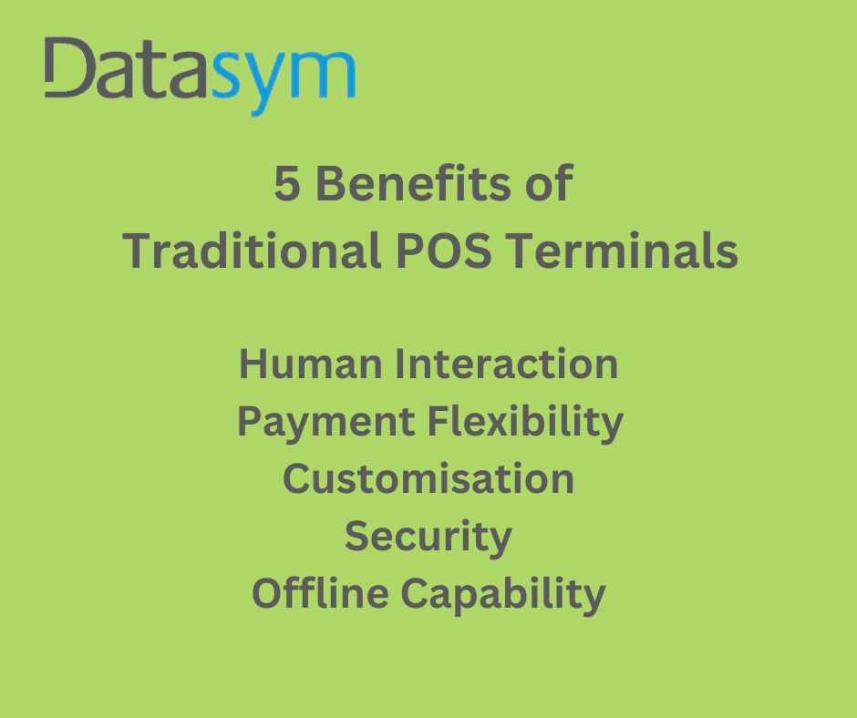We talk a lot on our social channels about the benefits of contactless and kiosk solutions. And the benefits are great. But there are also a lot of benefits to traditional POS terminals, which Datasym also supplies. 

We’d love to tell you more, get in touch!

#pos #epos