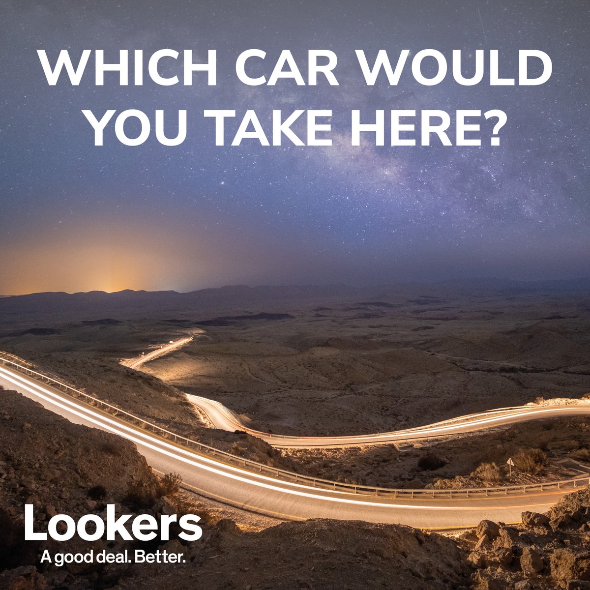 Which car would you choose to conquer this road? 🛣️ Imagine yourself behind the wheel, cruising along this picturesque road. Now, tell us: which car would you pick for this exhilarating drive? #ChooseLookers
