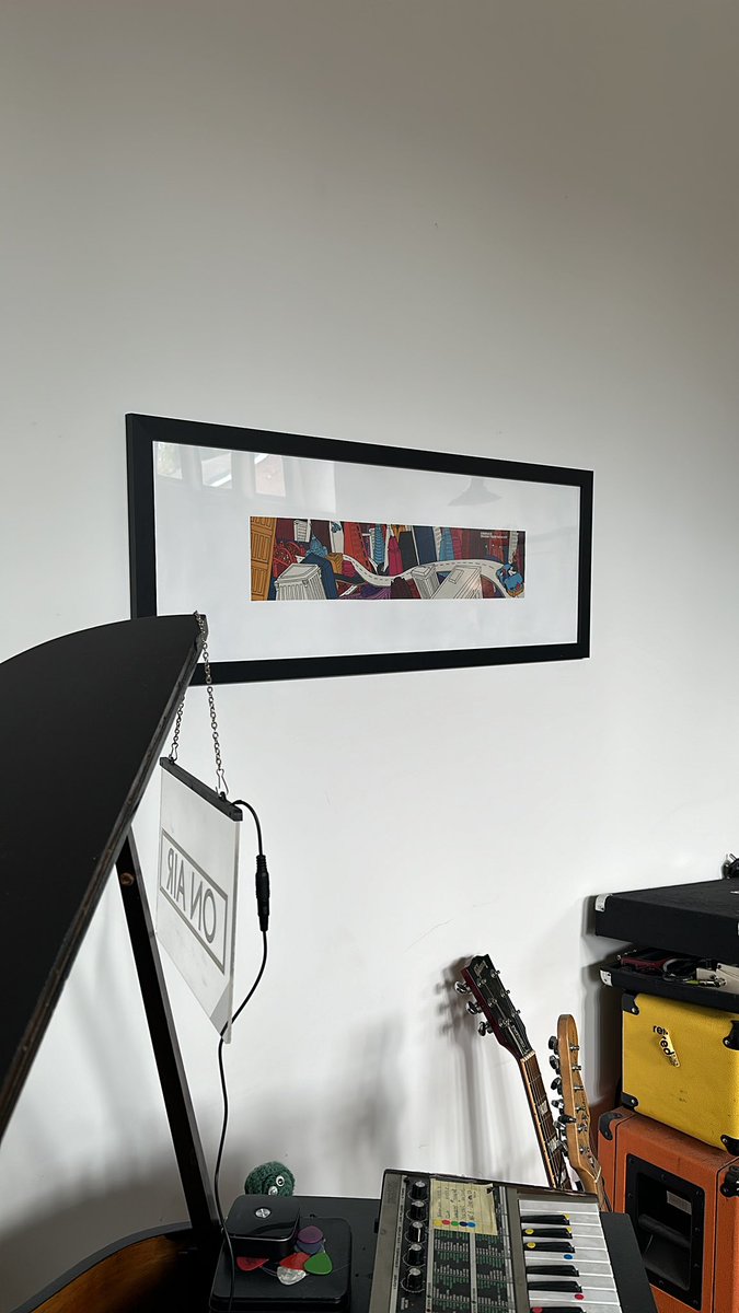 I love the <a href="/embrace/">Embrace</a> Drawn From Memory CD sleeve artwork so much, I finally framed it!