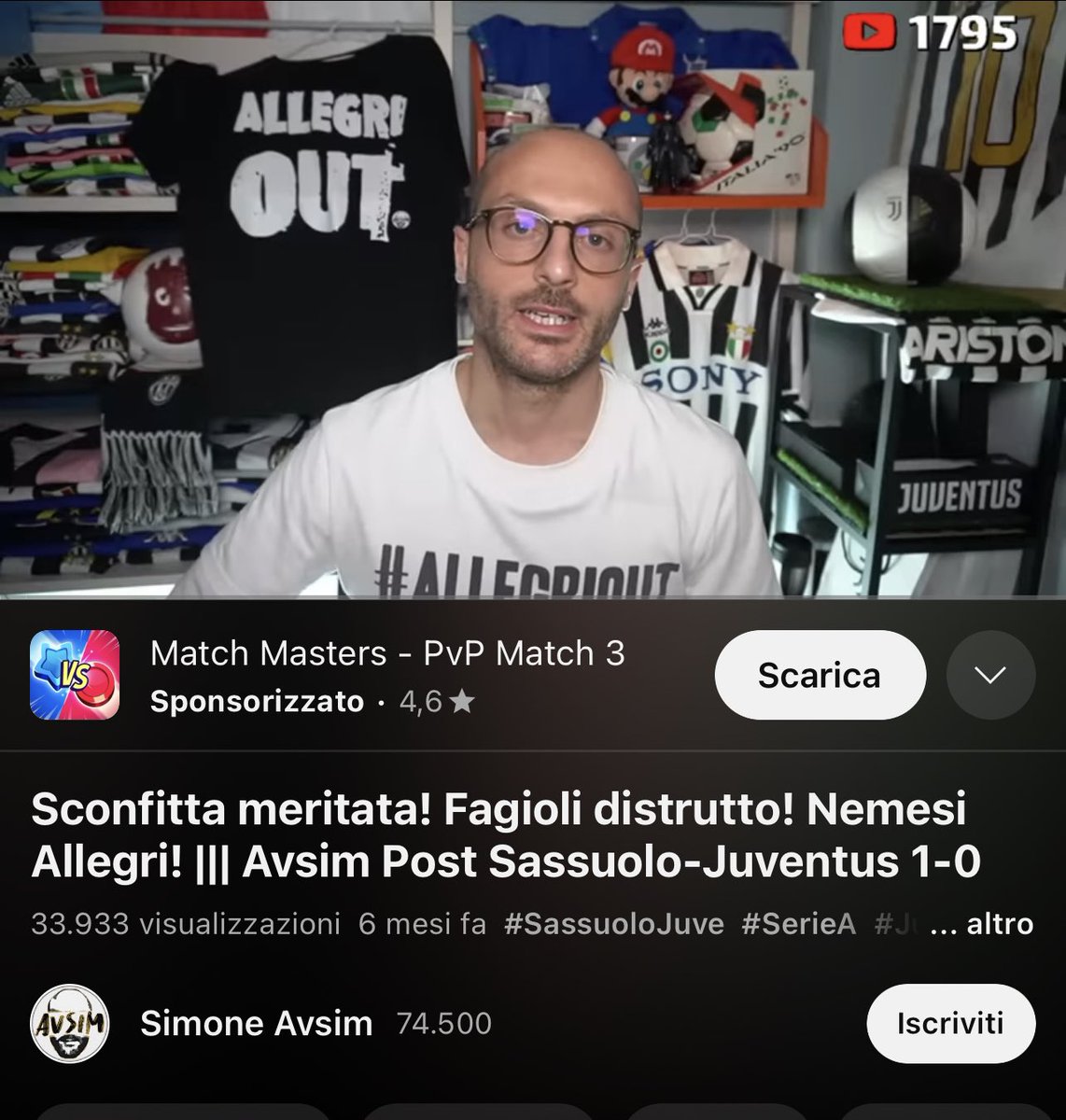wamangituka95's tweet image. E qui casca tutto caro #avsim
Colpa di #allegri vero?
#fagioli