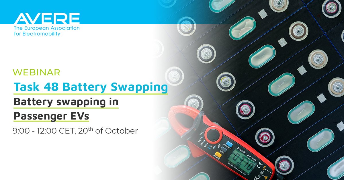 🔋 #BatterySwapping is a successful #EV model that has thrived during the development of the #emobiltiy market because it is flexible.
💻 We will discuss if this is the way to support the transition on Fri, 20 Oct, during our #AVEREWebinar.
Register now 👇
avere.org/events-detail-…
