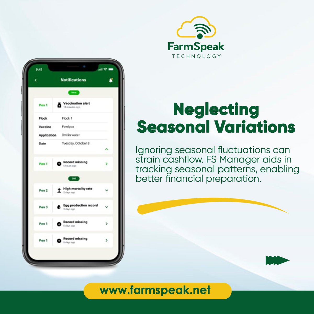Farmsupport_I's tweet photo. Boost your poultry farm's cashflow and avoid common mistakes with FS Manager! π Track real-time income, analyze seasonal variations, and manage expenses efficiently. #PoultryFarming #CashflowManagement #FSManager https://t.co/nmqHOeuKBv