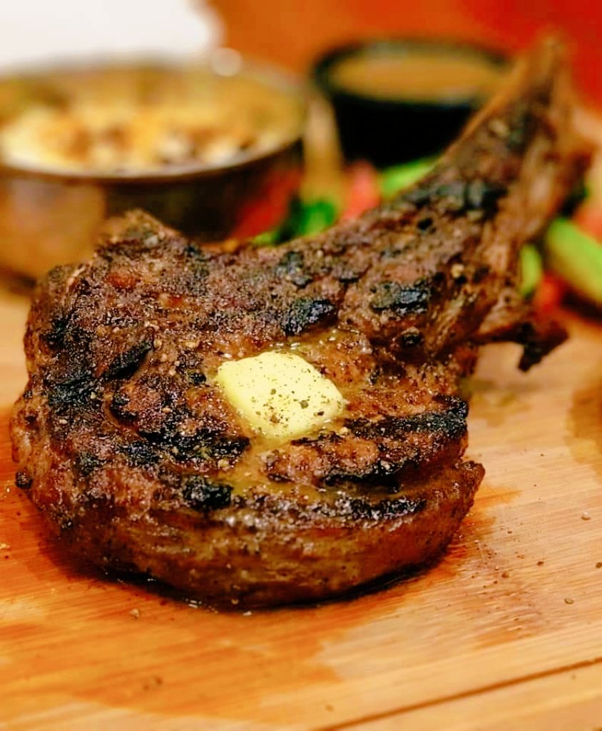 Today's Meal 
Veal steak RIB Eye 
#food #FoodieBeauty #foodphotography #FoodHeroes #cook #hungry #steak #recipes #ChiefsKingdom #Chiefs