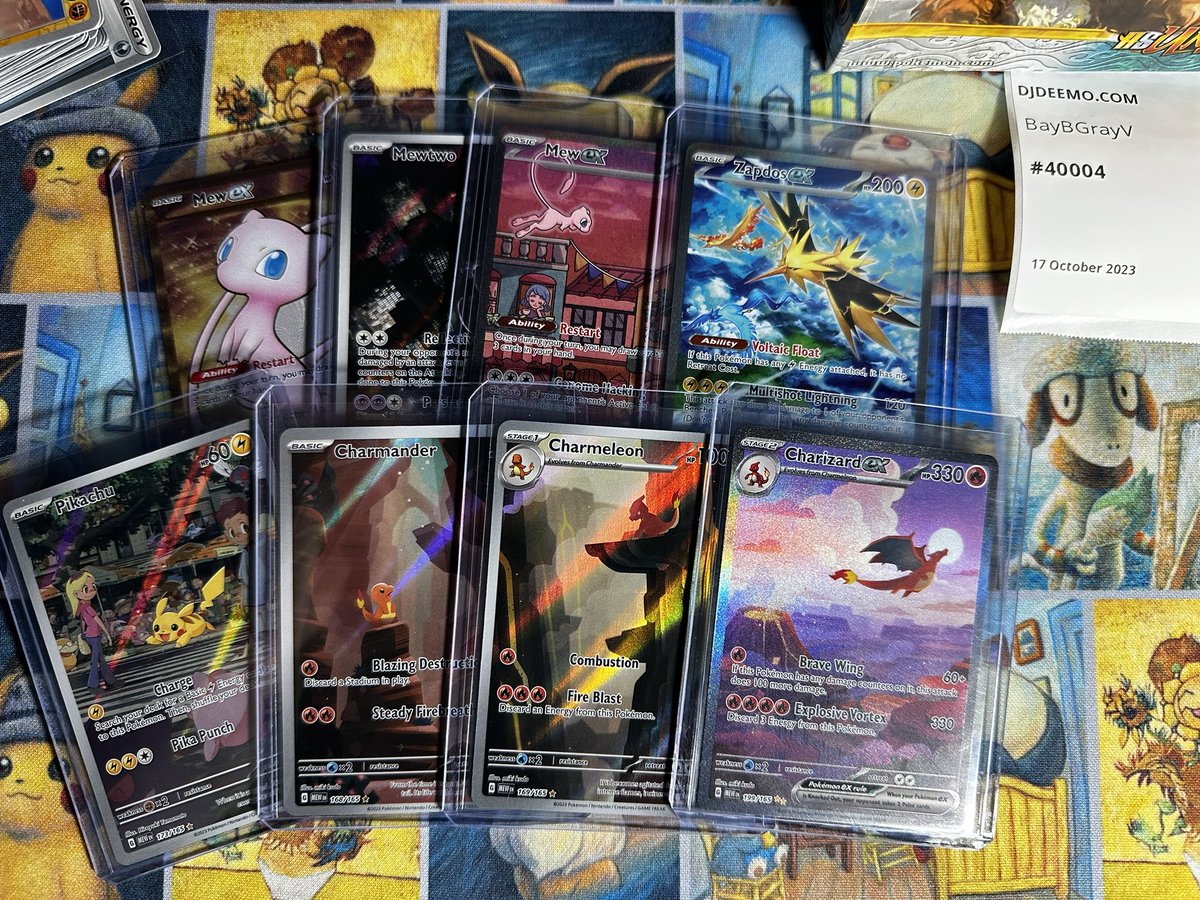 deemocollects's tweet photo. Had to delete my earlier post to update the situation at hand:

3 UPCs. 3 Zards. 2 god packs.

Holy frick 😂 congrats GrayV https://t.co/tfCz6D2HHP