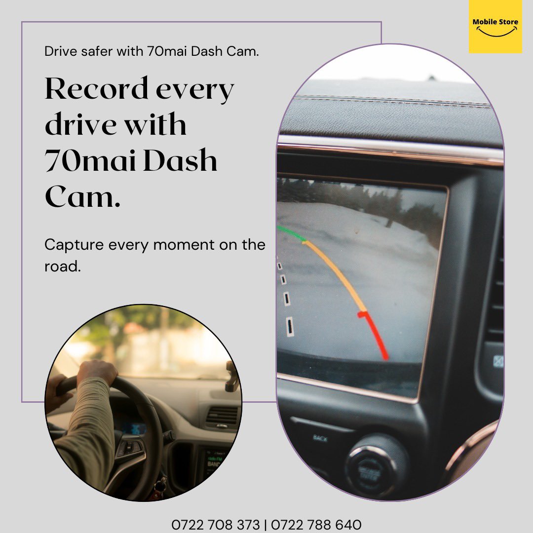 MiStoreKE's tweet photo. Dash Cams are increasingly becoming a necessity, 70 Mai Dash is the most trusted brand in the market with GPS and many more exciting features.

Price: From 15,000 KES

📱0722 708 373 | 0722 788 640
📍Bihi Towers,3rd Floor Shop 1 
🌐 https://t.co/emIjCdHyCi https://t.co/rI1lfBeUeq