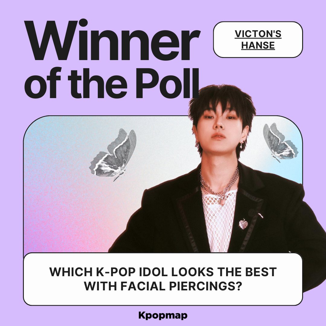 [Vote Closed] Which K-Pop Idol Looks The Best With Facial Piercings?

🎊Announce the winner🎊
#VICTON's #HANSE #DOHANSE 

Thank you to everyone who has voted in this poll🩵

Going to another POLL
▶️ kpopmap.com/fantasy/polls/