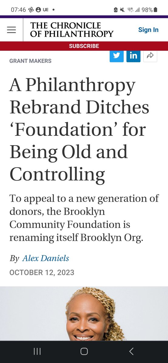 Interesting....is the word 'Foundation' still fit for purpose? Having seen Brooklyn Org's work first hand, it is very community centric, so this doesn't surprise me? philanthropy.com/article/in-a-p…