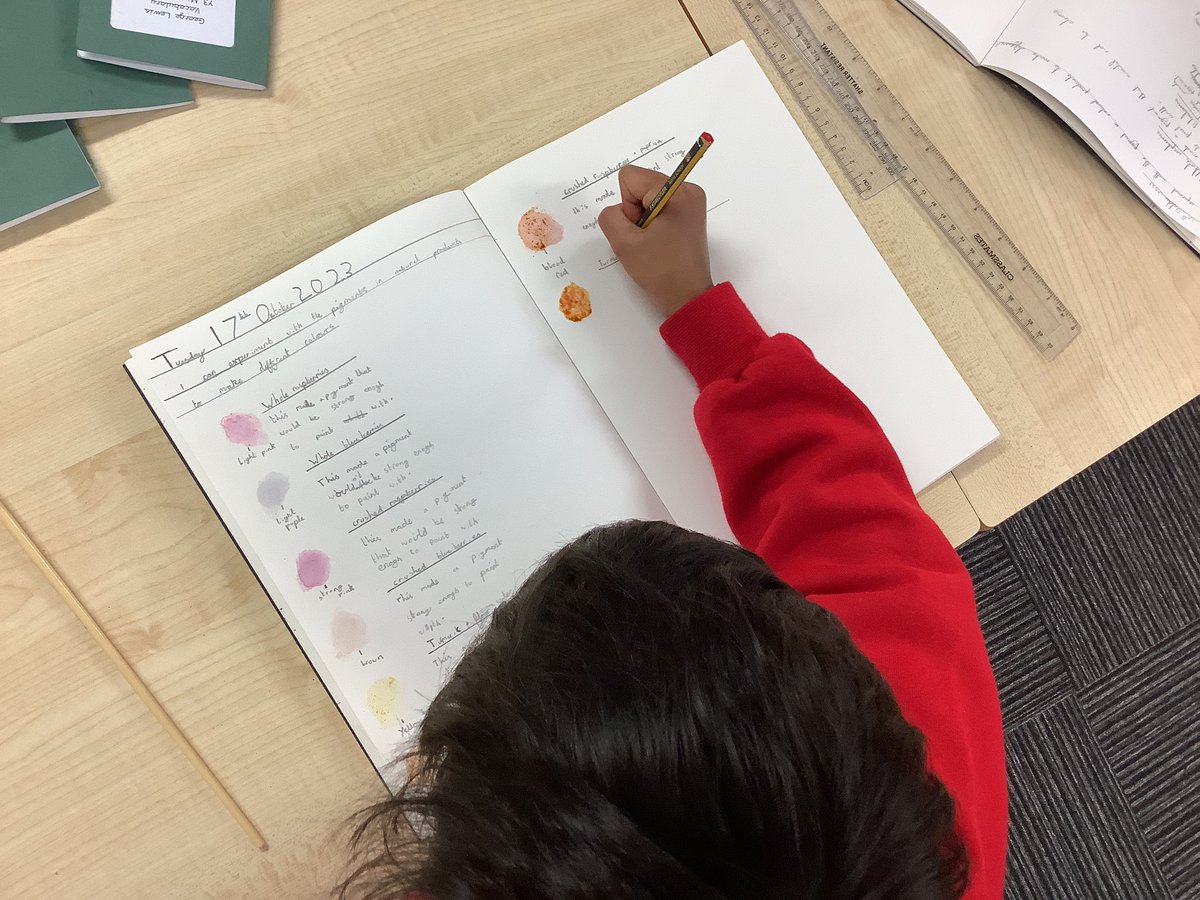 StPhilipsY3A's tweet image. Yesterday, we made our own paints from natural products, just like cave artists. We were surprised that the blueberries didn’t create a strong pigment! @StPhilipCEAP #teamstphilips #StPhilipsArtY3