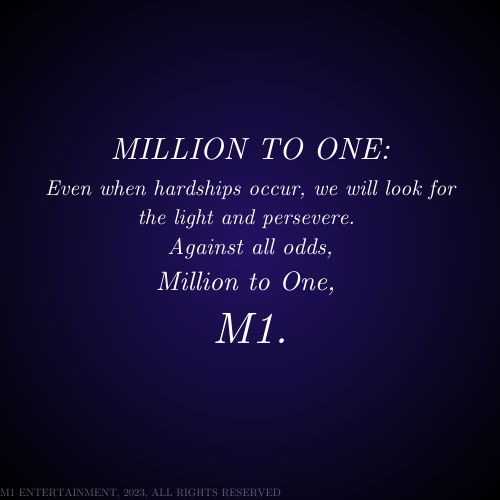 M1__ENT's tweet photo. A NEW ERA.

AGAINST ALL ODDS,
MILLION TO ONE,
M1.

#M1_ENTERTAINMENT #M1_ENT #MONTHLYIDOL #MONTHLYENTERTAINMENT https://t.co/JcRMTBEMas