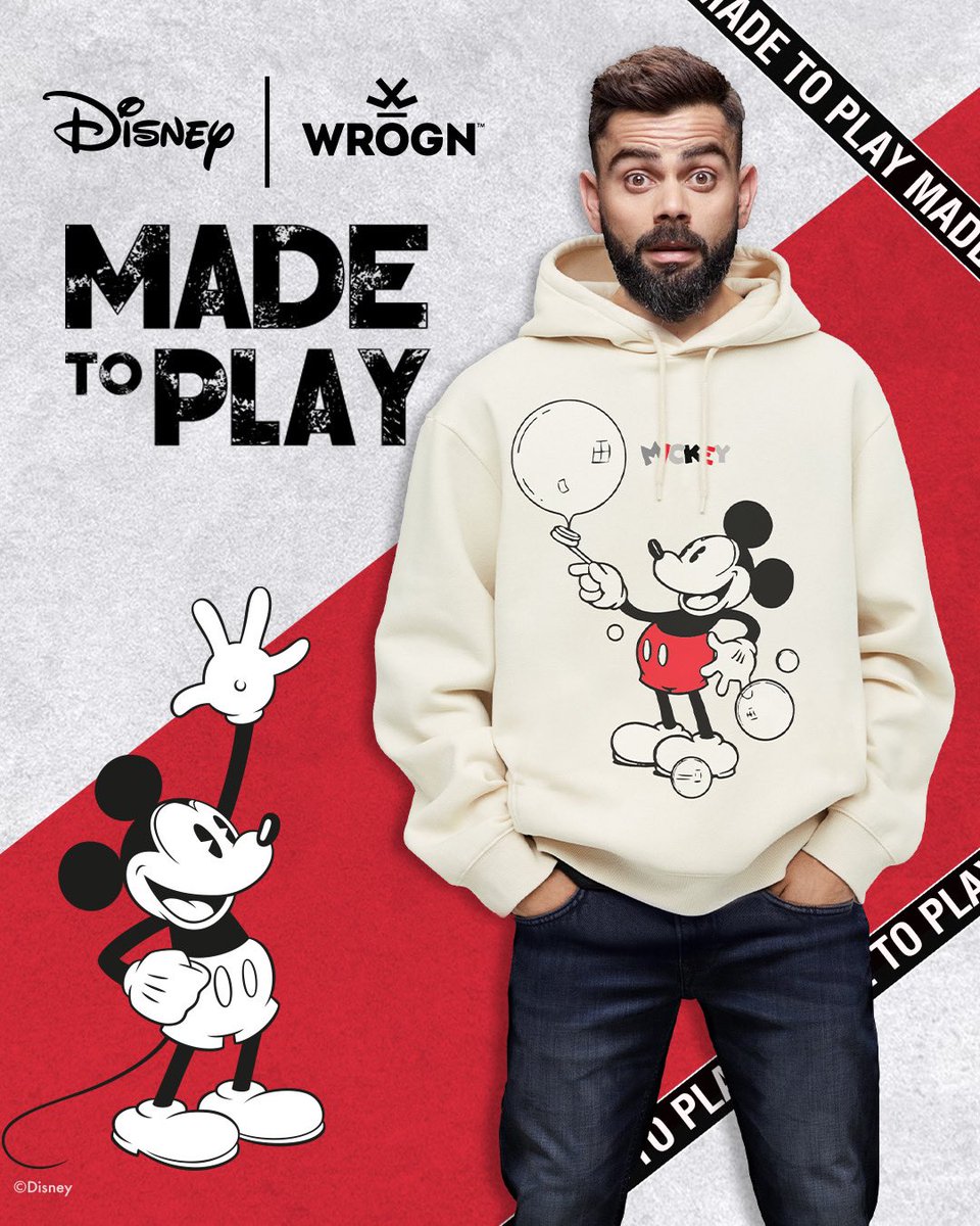 StayWrogn's tweet image. Get ready to Play it Wrogn with Mickey with the Wrogn x Disney collection!
@DisneyIndia 

Available on @Flipkart 

#MadeToPlay #StayWrogn #WrognXDisney