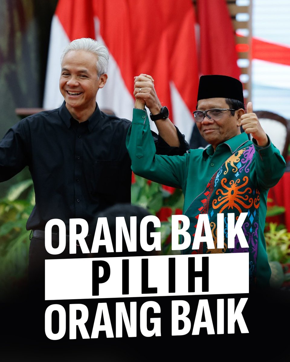 ch_chotimah2's tweet photo. Lambungkan sampai ke Kertanegara!!!

Orang baik tidak pilih pencuIik 
ORANG BAIK PILIH ORANG BAIK

Ganjar Mahfud https://t.co/VkIBRkZmT5