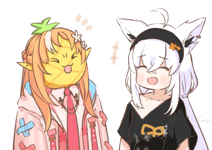 シラカミダイスキ!#かみぬい #絵フブキ #しらぬえ 