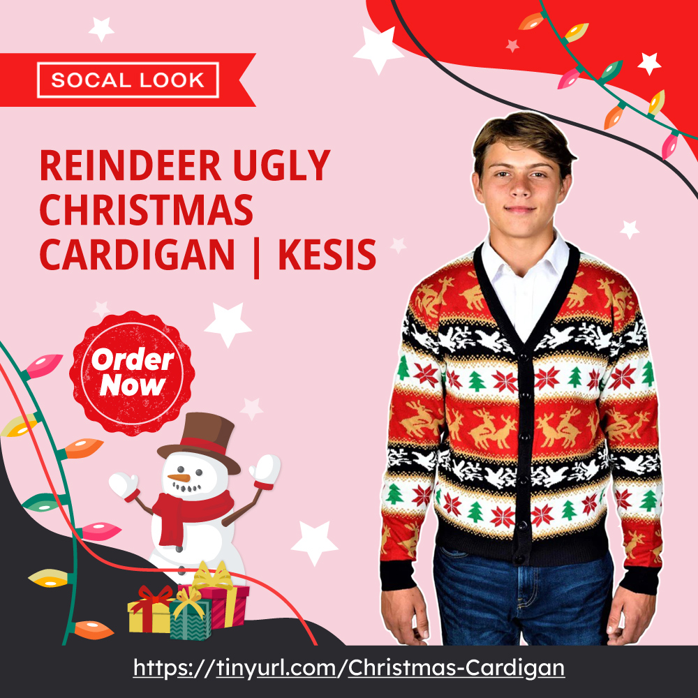 Get ready to sleigh your holiday fashion game with our Reindeer Ugly Christmas Cardigans! 🦌Perfect for spreading cheer, our cozy and hilarious cardigans are a festive must-have.🎅 tinyurl.com/Christmas-Card… #ReindeerCardigans #HolidayFashion #ChristmasCheer #UglyChristmas #kesis