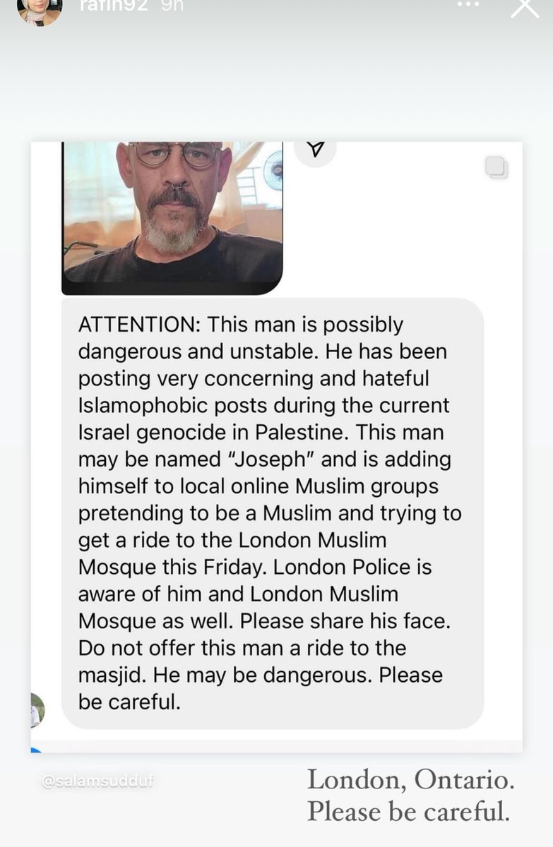 ATTENTION ⚠️ Everyone please stay vigilant and safe⚠️ #Palaestine  #LondonOntario