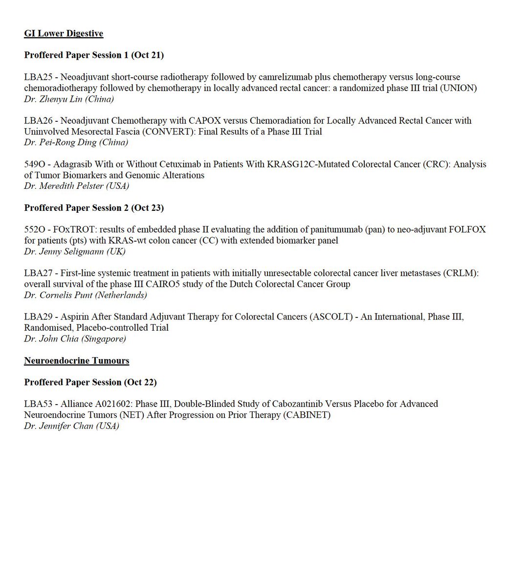 Oooh, super excited to be a @myESMO #ESMO23 Social Media Ambassador with this amazing group of #oncologyresearch all⭐️⭐️⭐️
📲 look forward to share my take on late-breaking updates from Madrid
👇resharing my recommended key #abstracts in #GIOncology
Stay tuned 👋 
@OncoAlert