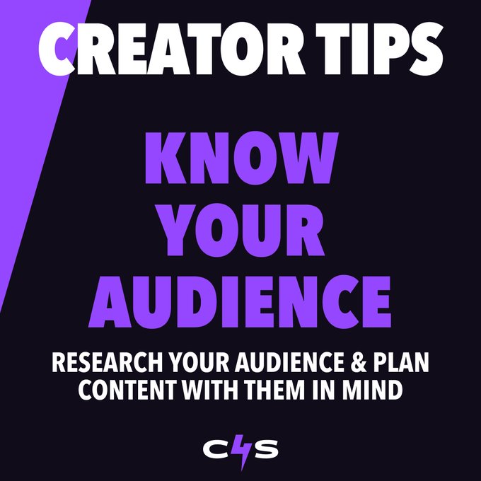 Do your research &amp; create content with your audience in mind🔎 What's the ONE thing your fans adore about