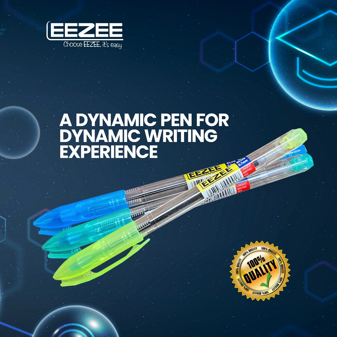 eezeeplastics's tweet photo. Do you want a dynamic writing experience? 

Choose EEZEE Biro!

#goodforeveryone 
#EEZEEBiro 
#EEZEEPlastics 
#eezeerainbow https://t.co/BKyPfsdE60