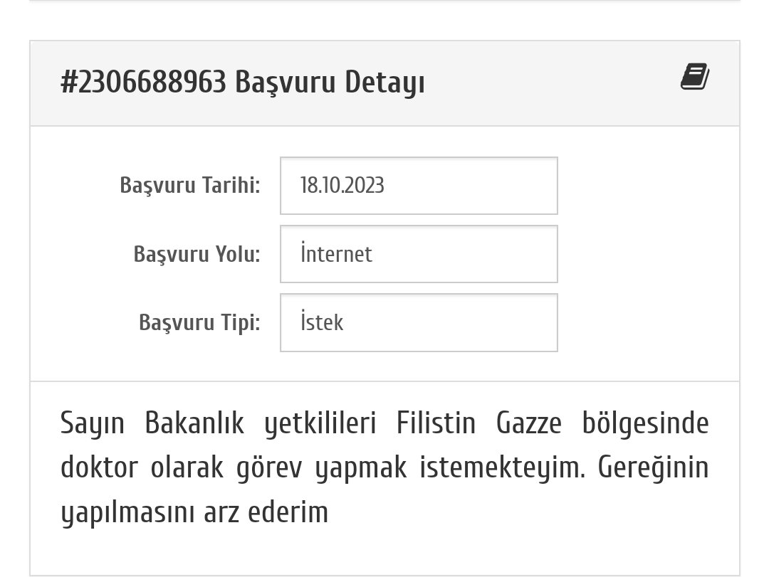 x_mybee's tweet photo. @drfahrettinkoca Sayın bakanım, daha önce Carablus Fırat Kalkanı bölgesinde doktorluk yaptım! Talibim bu göreve...
*
#PalestineGenocide
#GazaAttack #hospital
@RTErdogan https://t.co/GtTAgJT8Kx