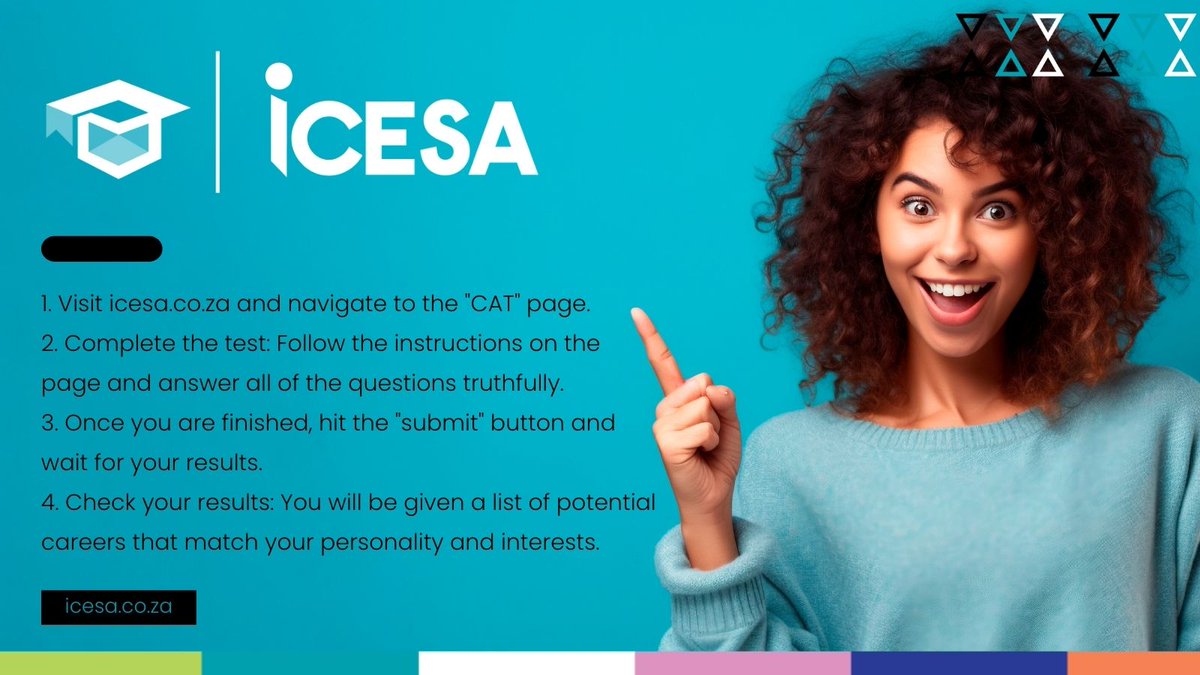 IcesaCollege's tweet photo. Our FREE Career Aptitude Test (CAT) is an excellent tool to help you choose the perfect career path. Discover which careers might be a good match for you. Take the time to complete our CAT now. https://t.co/0Dd68zM3V9 https://t.co/dIaxlpsG9F