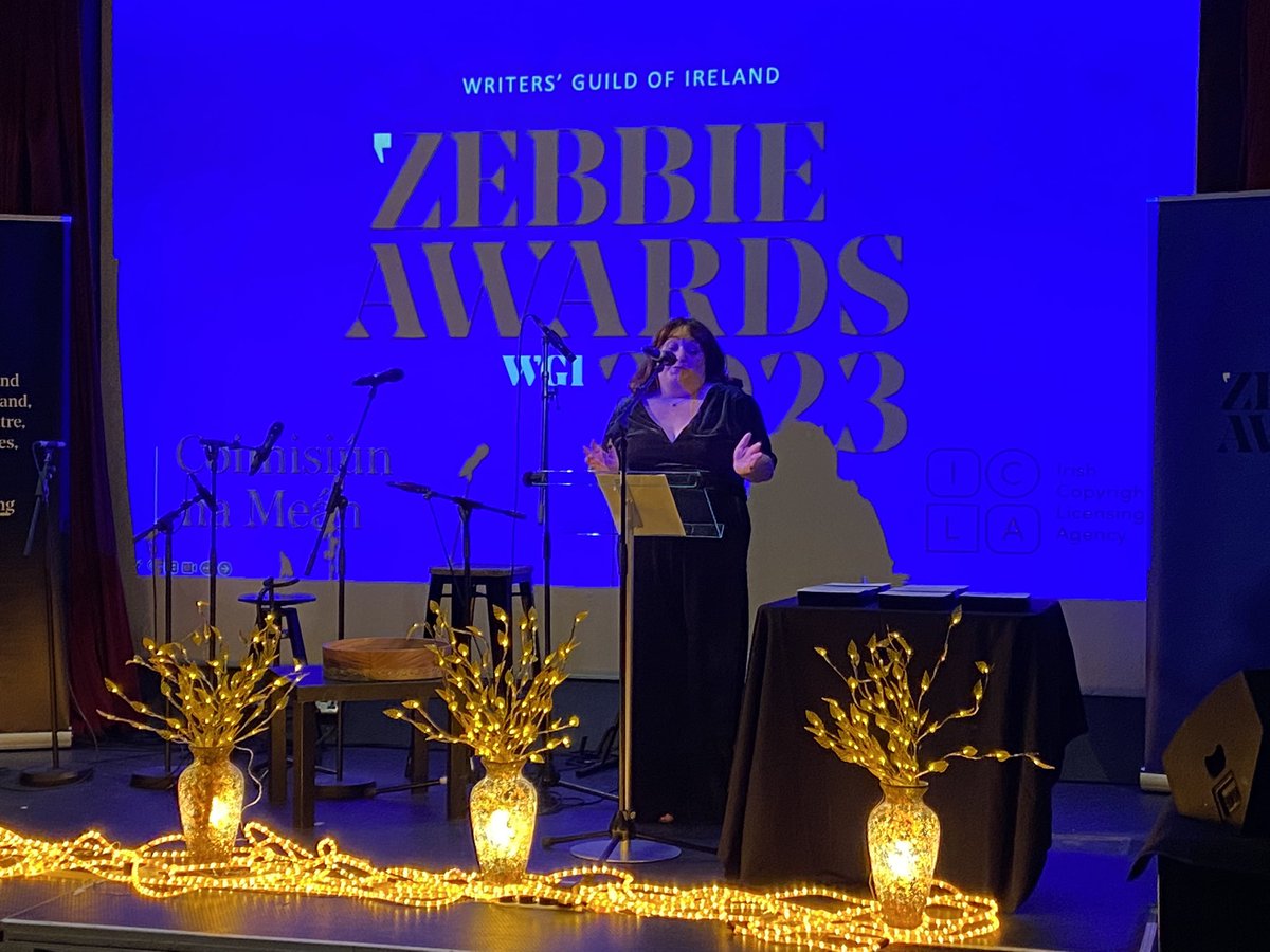 What a wonderful night #Zebbies23 @WritersGuildIRL Congratulations to all the nominees and winners. And to the incredible @DavidsonJenn for running the show like a boss. A hugely important event to recognise and celebrate writers’ work #NoScriptNoFilm