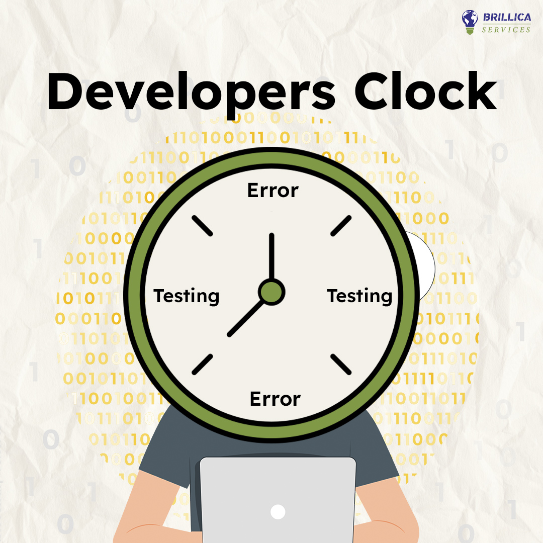 Brillica_bspl's tweet image. 👉"Testing, errors, and a Developer's Clock: A never-ending love triangle! ⏲️🧪😅
#DeveloperLife #CodingChronicles #testingtales #errorshappen #developer #programming #coding #programmer #javascript #code #coder #python #webdeveloper #java #html #software #techhumor #codinglife