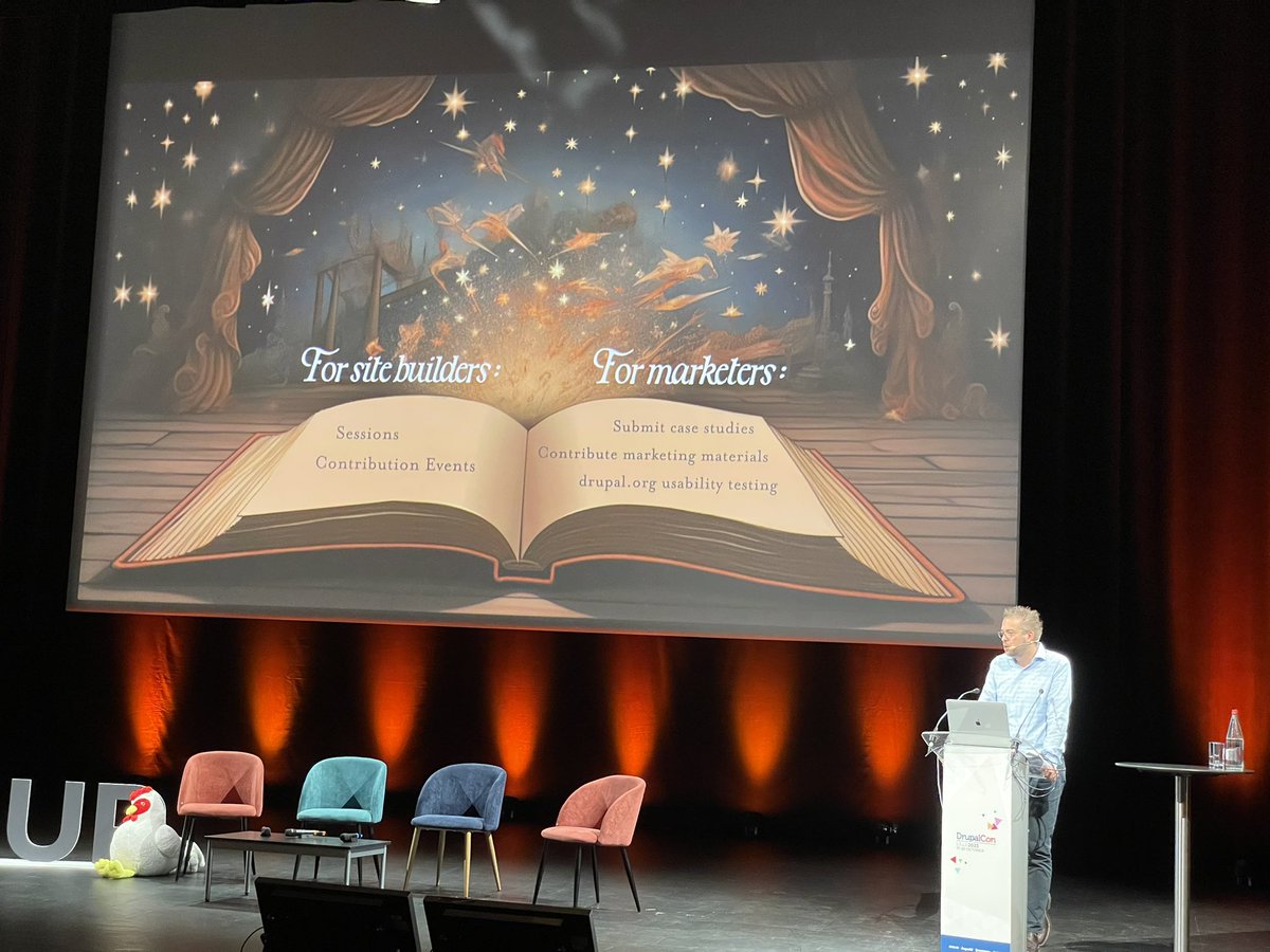 diwowi_tech's tweet image. Le premier jour de la conférence DrupalCon 2023, à laquelle nous avons assisté en tant que Diwowi et @binbiriz_tech, Dries Buytaert a expliqué les stratégies de Drupal lors de sa présentation. On continue avec différentes expériences.
#drupalcon
#drupalcon2023
#drupal10