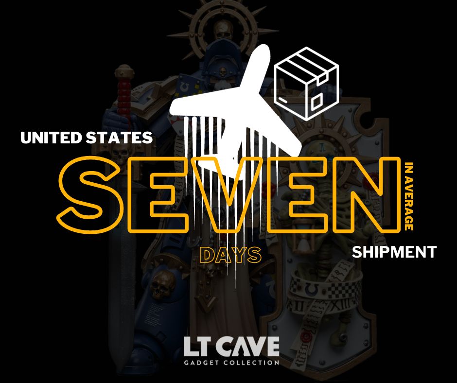 【US customers - Faster shipping!】🎉
Only SEVEN days in average.
Your Warhammer 40K action figures will now arrive faster.
．
Let's enjoy the faster experience on  LTCave.com
．
#ltcave #lockertoys #FastShipping #CustomerService #Warhammer40K #JOYTOY #ActionFigures