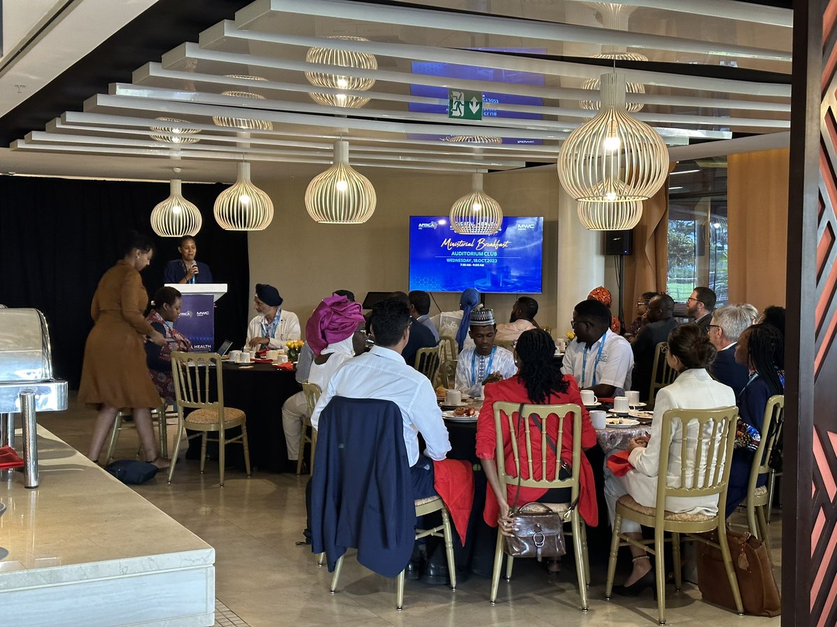 brianwong_'s tweet photo. Kicking off Day 2️⃣ of @AfricaHTSummit with a ministerial breakfast meeting on #youth in #digitalhealth, discussing critical challenges and opportunities at the intersection of youth-led #innovation and #digital #healthcare solutions! 💡
#AHTS23 #AHTS2023 #MCW23 https://t.co/VdakXiRcKq