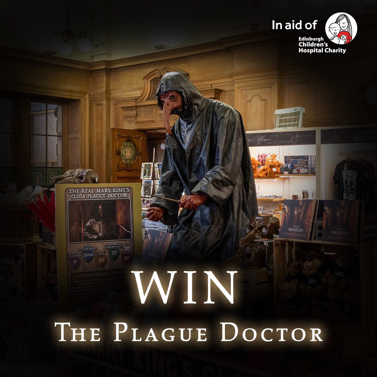 📢 #WIN A life-sized statue of the Plague Doctor in aid of @echcharity Donate through our JustGiving page to be in with a chance of winning this unique prize and impressing your friends this Halloween. 🎃 💰 bit.ly/3tyaoq9