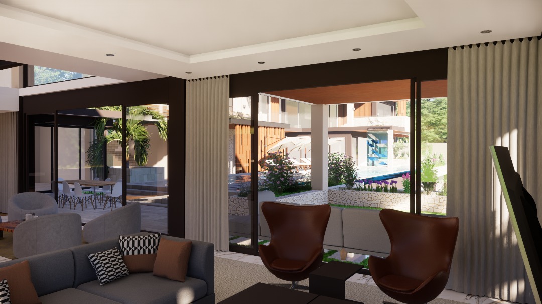 This concept combines functional elements such as ground-level parking, green spaces, an infinity pool, and residential units. a rooftop bar and fitness facilities will be considered to enhance the guest experience. #LuxuryLiving #RedefiningLiving #KigaliApartments.<a href="/Safari_nk/">Safari</a>