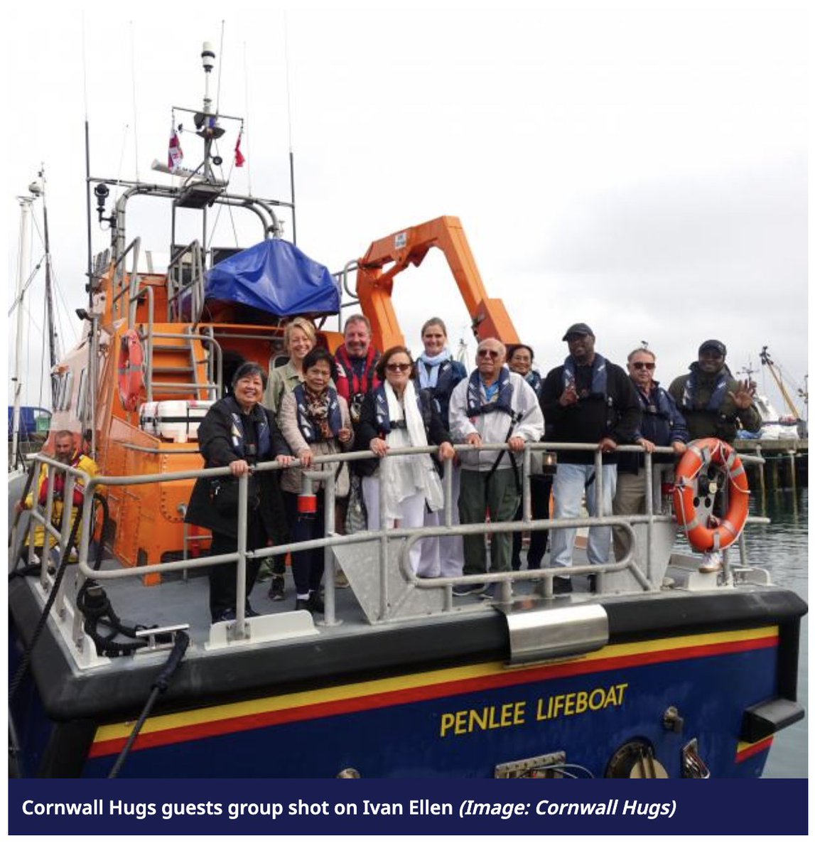 CornwallHugs's tweet image. Lovely report in @ThePacket including our precious, healing time with our dear partner @penleelifeboat hosted by our own personal hero @harveypatch and his crew @RNLI - 'lifesavers' in more than one way!💚💚💚  
falmouthpacket.co.uk/news/23860459.…