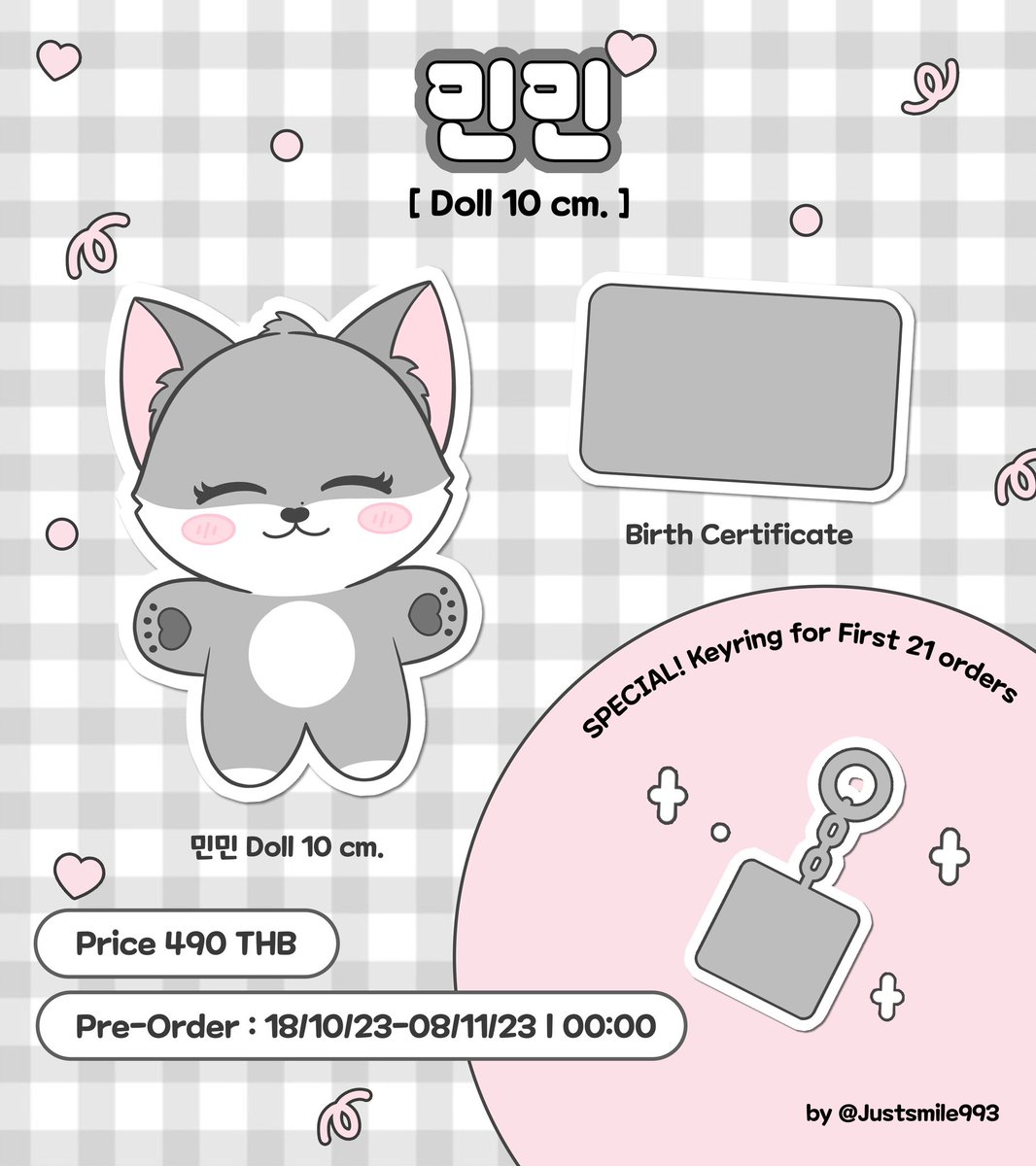 ๐๊ทค ๋๋๐ (@lun8js) on Twitter photo INA GO
Min Min 10 cm doll by <a href="/Justsmile993/">โกโปโโพ ๋ฌธ๋ง์ด๋๋ โฝโโปโก</a>
(Lun8 Ji Eunho)
Boneka, Birth Certificate
Harga: 215.000
Close: 7 November
โ๏ธ LSF, EMS, Tax โ๏ธ
โ๏ธDM to order INA GO
Min Min 10 cm doll by <a href="/Justsmile993/">โกโปโโพ ๋ฌธ๋ง์ด๋๋ โฝโโปโก</a>
(Lun8 Ji Eunho)
Boneka, Birth Certificate
Harga: 215.000
Close: 7 November
โ๏ธ LSF, EMS, Tax โ๏ธ
โ๏ธDM to order