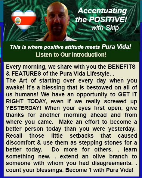 PuraVidaLifeCR's tweet photo. https://t.co/Ob7oR2LwBU
Wednesday, October 18th, 2023
 #costarica #puravida #CostaRica  #PuraVida #positiveattitude #positivethinking #positivethoughts #apositiveapproach #goodnews #positive #happiness #beinghappy https://t.co/MjhteXZiz3
