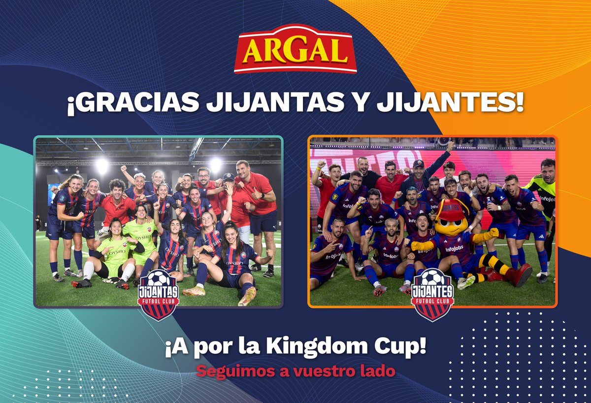 ¡Ha sido un viaje increíble con Jijantes y Jijantas en la Kings Cup Infojobs y Queens Cup Oysho!⚽

Seguimos apoyando a estos jóvenes deportistas mientras se preparan para enfrentarse a nuevos desafíos en la Kingdom Cup. ¡Ánimo y fuerza para los próximos encuentros!💪